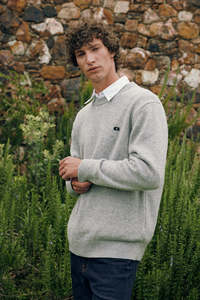 Hoods Crews: CLASSIC KNIT CREW/ 3BALL GREY MARLE