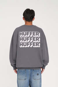 MENS WEEKEND CREW/8-BIT FLINT GREY