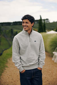 CLASSIC 1/4 ZIP JERSEY/3BALL GREY M