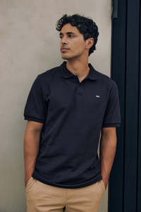 Mens: CLASSIC SLIM POLO/3BALL NAVY