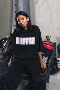 Womens T Shirts: BOXY TEE 220/BLURRED BASALT