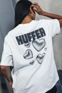 Womens T Shirts: RELAX TEE 220/LUSTRE CHALK