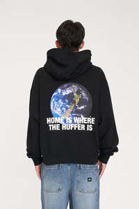 SUB CROP HOOD 350/NZ EARTHER BLACK