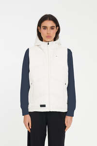 WMNS CLASSIC DOWN VEST HRGBONE CHALK