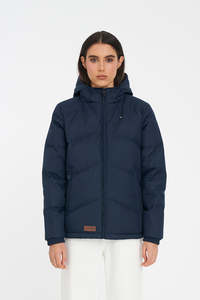 WMNS CLASSIC DOWN JKT HRGBONE NAVY