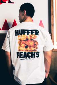 Mens: BLOCK TEE 220/WAFFLING CHALK