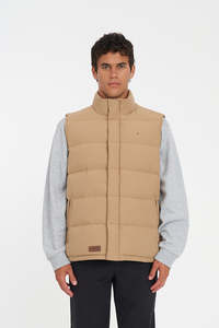 Mens: MENS CLASSIC DOWN VEST TAN