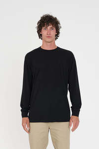 MERINO LS SUP TEE BLACK