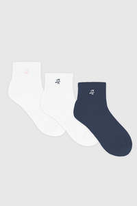 ANKLE RIB SOCK 3 PACK/BIRDIE MULTI
