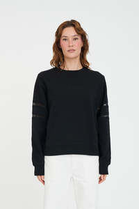 Womens Hoods Crews: CLASSIC CREW 350/CHERIE BLACK