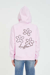 Womens Hoods Crews: SLOUCH HOOD/FLOWER BOMB PETAL