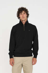 CLASSIC 1/4 ZIP JERSEY/3BALL BLACK