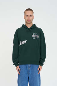 Hoods Crews: BLOCK HOOD 350/BUNTING EVERGREEN
