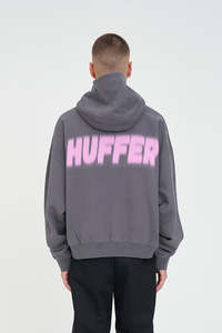 Hoods Crews: SUB CROP HOOD 350/HAZE FLINT GREY