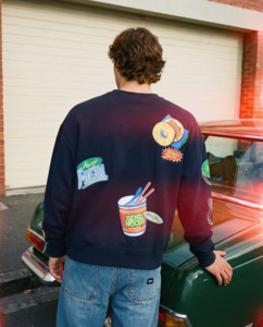 Hoods Crews: BLOCK CREW 350/HOT & SPICY NAVY