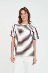 OUI OUI CLASSIC TEE CHESTNUT/CHALK