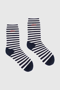 HFR CREW SOCK/CHARM NAVY/WHITE