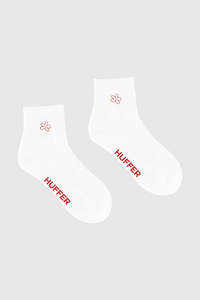 Womens Accessories: ANKLE RIB SOCK/FLOWERBOMB WHITE