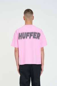 Mens T Shirts: BLOCK CROP TEE 220/HAZE BON BON