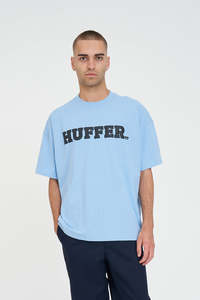 Mens T Shirts: BOX TEE 220/SLAB GLACIER