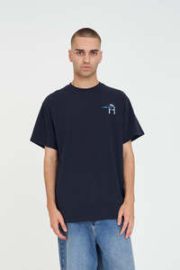 Mens T Shirts: SUP TEE 190/BREWED NAVY