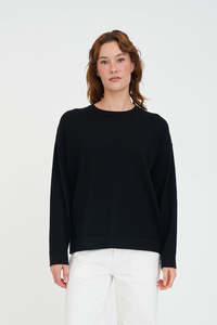 MERINO NEVE CREW BLACK