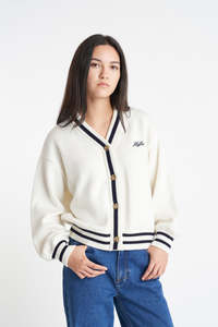 ACES KNIT CARDIGAN CHALK