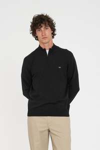 MERINO ¼ ZIP JERSEY/ 3BALL BLACK