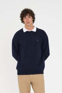 CLASSIC KNIT CREW/ 3BALL NAVY