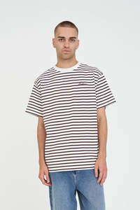 Mens: MENS OUI OUI SUP TEE CHESTNUT/CHALK