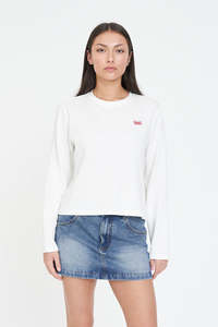 WAFFLE EVERYDAY LS TEE CHALK
