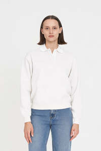 RUGBY FLEECE JERSEY/3BALL CHALK