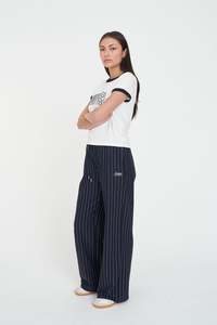 STRIPE HAILEY TRACKPANT NAVY