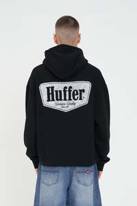 Hoods Crews: BLOCK HOOD 350/RIDGE WASHED BLACK