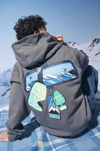 Hoods Crews: BOX HOOD 350/OTW FLINT GREY