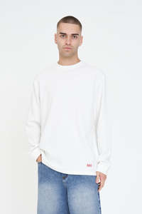 WAFFLE LS TEE CHALK