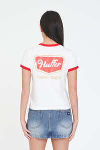 WMNS RINGER TEE/LASSO CHALK