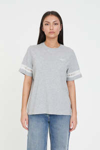CHERIE CLASSIC TEE 170 GREY MARLE
