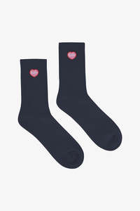 Womens Accessories: HFR RIB SOCK/SKI BUM NAVY