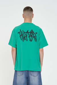Mens T Shirts: BLOCK TEE 220/MONIKER MEADOW