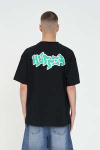 BLOCK TEE 220/JUMBLE BLACK