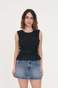 LIN-IN BRIDGET TOP BLACK