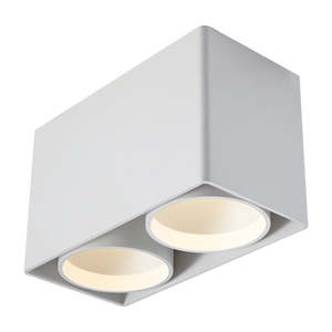 DSK603 2x9W 3000K Dimmable IP20 Twin Square Surface Light