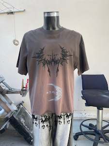 BROWN ARTIFACT FADE TEE  Jake