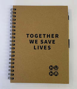 HUHA notebook with pen