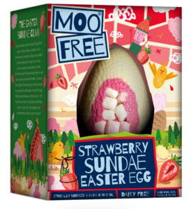 Vegan Easter Eggs: *Pre-Order* Vegan Strawberry Sundae Easter Egg (85g)
