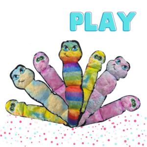 For Dogs: Plush Worm Dog Toy