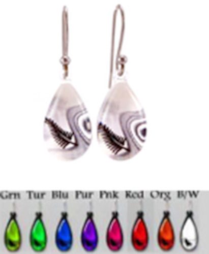 Carded Jewellery: 069 - Fern Earrings - Carded