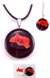 Carded Jewellery: 083 - Poppy - Carded