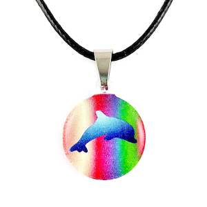 New Natures Reflections Range: Rainbow Dolphin Pendant